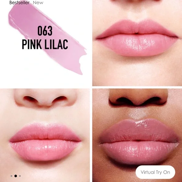 Dior 063 Pink lilac Dior lip glow reviving lip balm limited edition - Picture 1 of 2